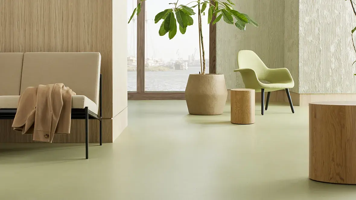 Linoleum Marmoleum Solid instalat